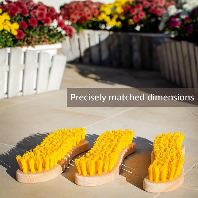 Pack of 3 - Hard Bristle Scrub Brush - Stiff Brush - Image 4