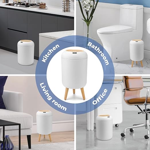 Pukomc Smart Sensor Wastebasket, Convenient and Hygienic Easy to Use | - Image 6