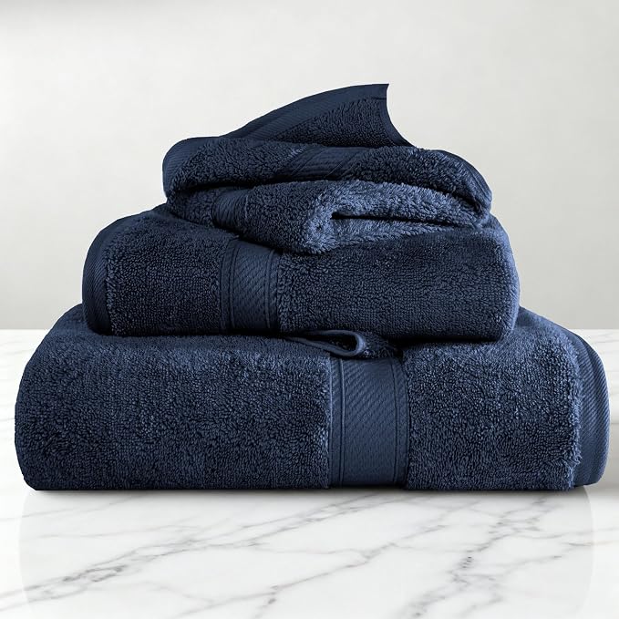 SUPERIOR Egyptian Cotton Ultra Plush & Absorbent, 3 Piece Set, Soft Luxury - Image 2