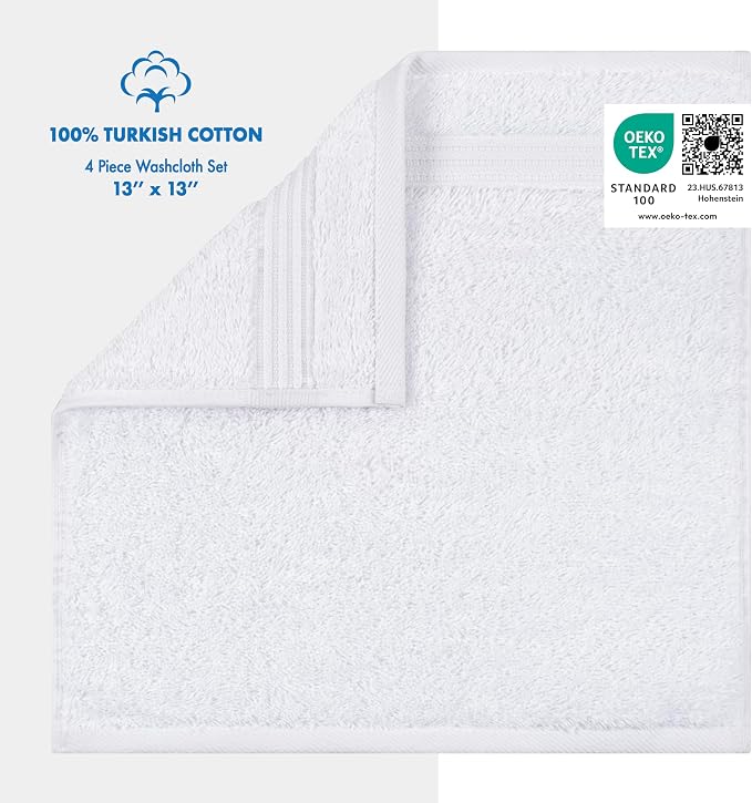 Cotton Paradise 100% Cotton Turkish Towel Set, Soft Absorbent Quick Dry - Image 2