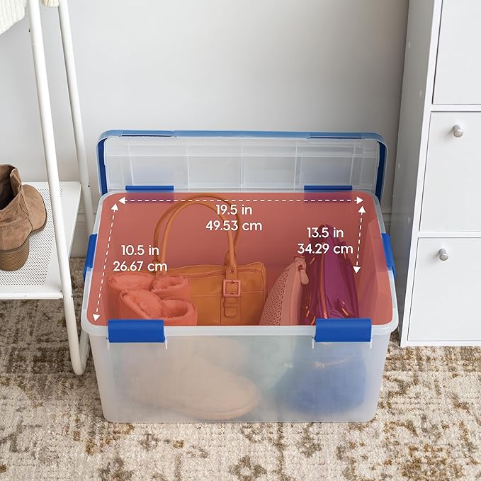 IRIS USA 3-Pack 60 Qt Storage Bins - Image 3