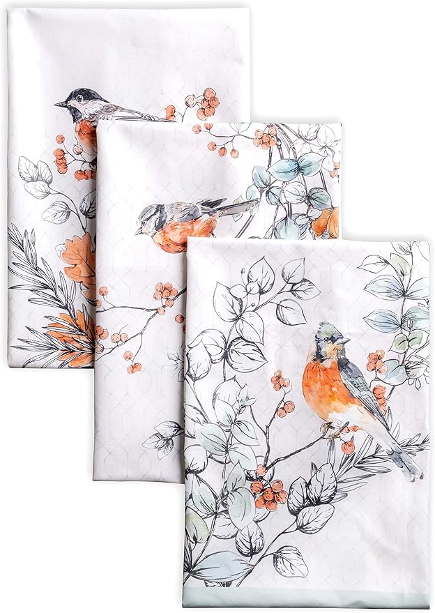 Maison d' Hermine Kitchen Towels Set of 3 Reusable 100% Cotton 27.50" x 20" by MaisondHermine