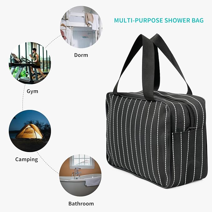 REDSINDA Mesh Shower Caddy Bag for Bathroom Gym Camping Portable Travel Mesh - Image 4