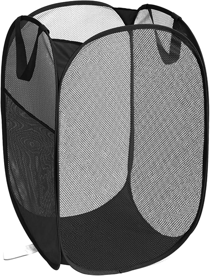 Durable Collapsible Laundry Baskets, Upgrade Foldable Pop Up Hamper by Bemkoo