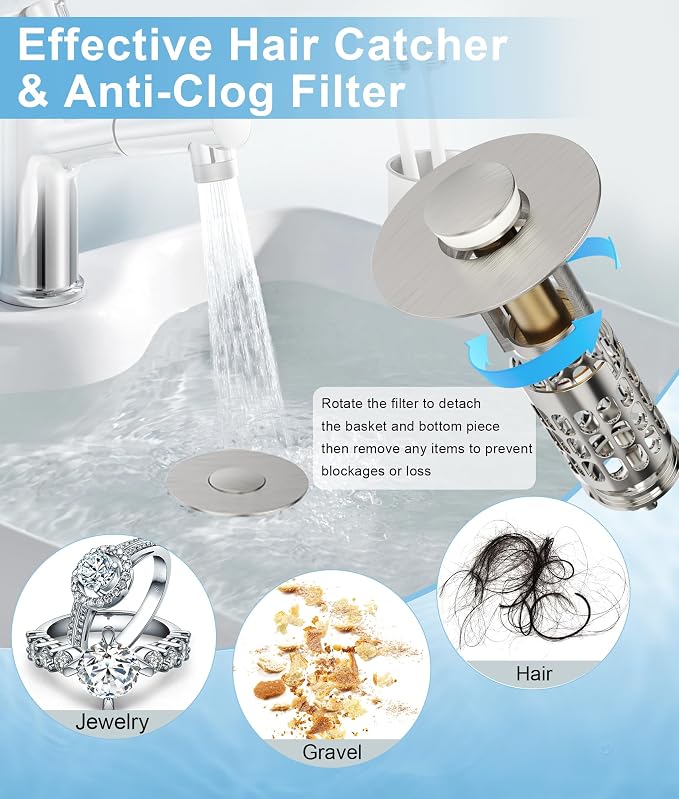 QYHNYJF Upgraded Bathroom Sink Stopper - Image 5