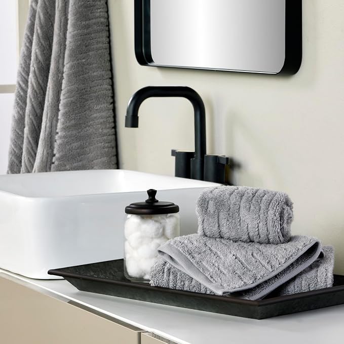 SKL Home CloudSoft Washcloth Set, 100% Cotton Luxury - Image 4