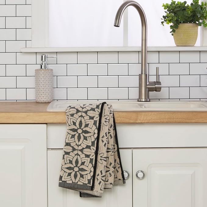 SKL Home Lisbon Hand Towel Set-2pc, Premium 100% Cotton, reversible jacquard. - Image 4