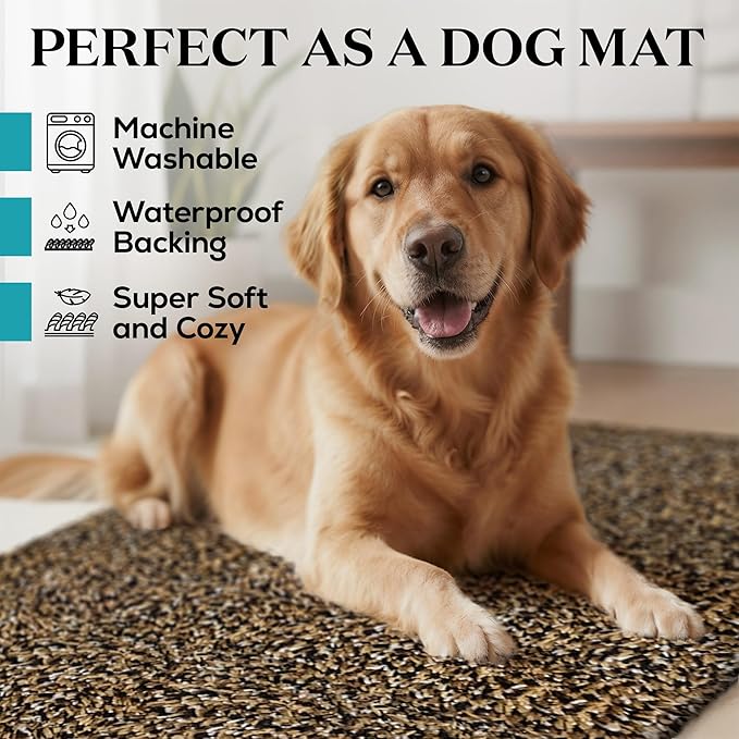 Premium Microfiber Indoor Door Mat – 32"x48" Washable Entry Mat, Non-Slip, Waterproof Backing, Super Absorbent, Low Profile Entryway Doormat for Indoor Entrance