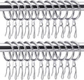 Hotop 60 Pcs 1.26 Inch Curtain Ring and 60 Pcs Pin Hook, 0.98/1.26/1.5/1.65 by HOTOP