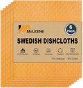 MoLKENE Swedish Dishcloths for Kitchen, 6 Pack Reusable Paper Towels | by MoLKENE