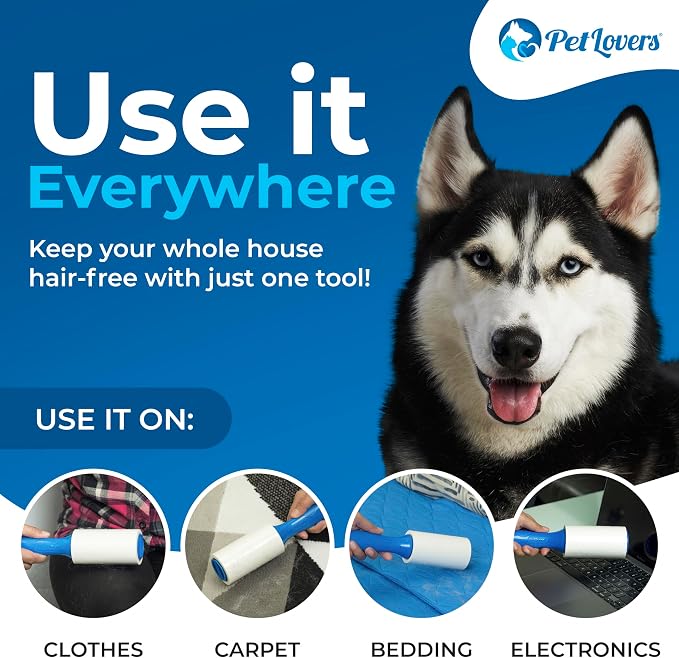 PetLovers Extra Sticky Lint Roller Mega Value Set 600 Sheets - Image 5