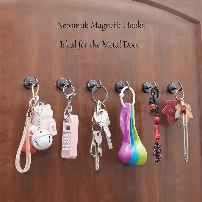 Neosmuk Magnetic Hooks, 40lb Heavy Duty, 10 Pack - Image 4