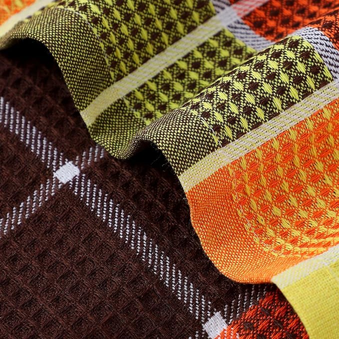 Bright Large Kitchen Towels, 16 Inch x 26 Inch Buffalo Check Dish Towels - Image 5