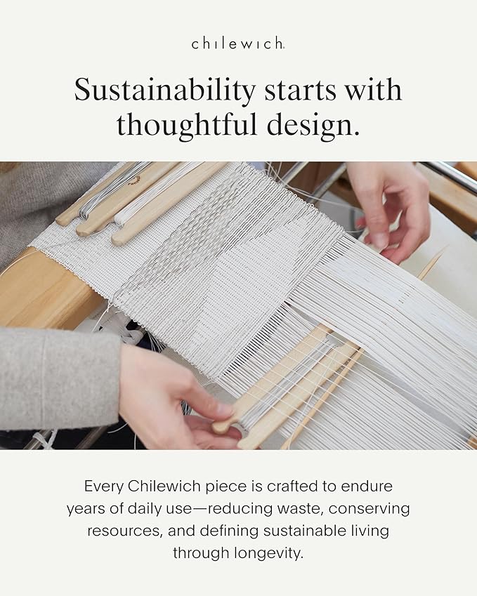 Chilewich Bamboo Placemats Set of 4 - Round Woven Placemats - Reusable, Stain-Resistant, Indoor/Outdoor Tabletop Protection - 15" - Grey Flannel