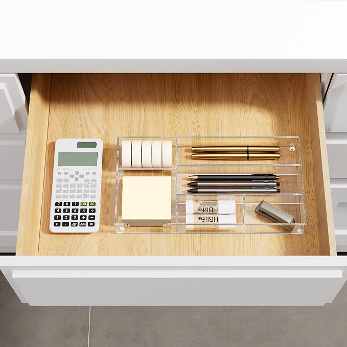 HBlife Acrylic Desk Drawer Organizer Tray - Image 2