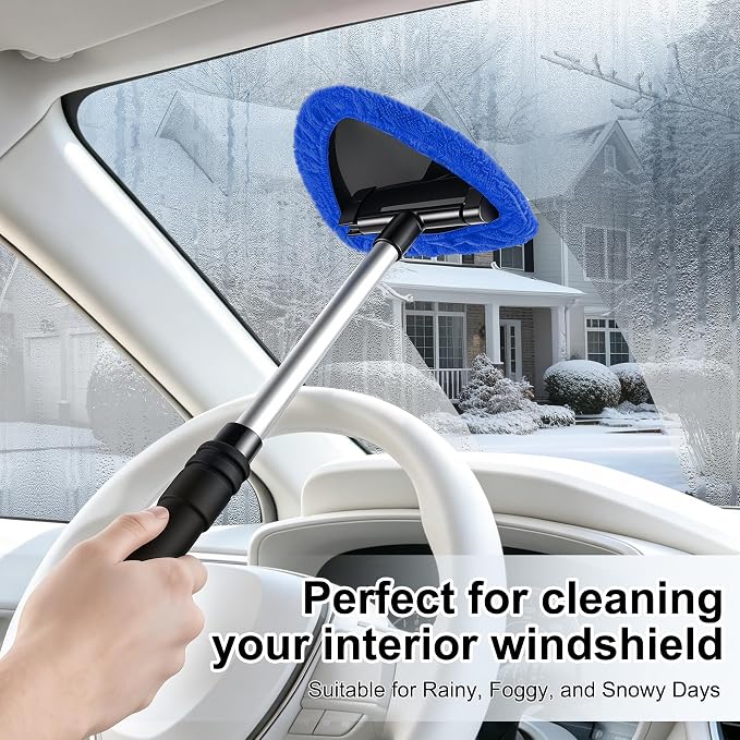 JUSTTOP Windshield Cleaner Tool, Car Interior and Exterior Window Cleaning Kit - Image 5