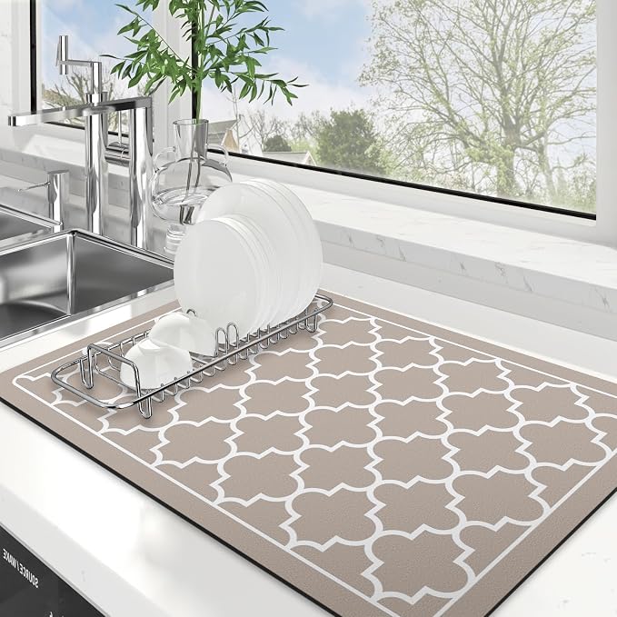 Dish Drying Mat Absorbent Dish Drying Mats by WiseLife