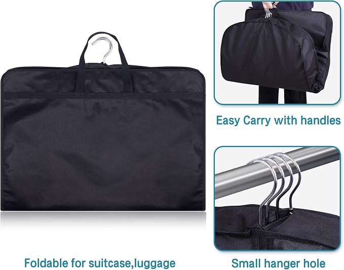 KIMBORA 35" Garment Bags for Hanging Clothes Travel - Image 5