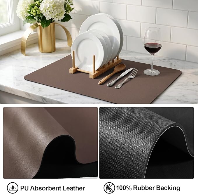 Ecotrim - Dish Drying Mat for Kitchen Counter | Coffee Bar Mat for Countertops - Image 4