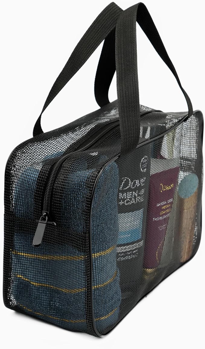 REDSINDA Mesh Shower Caddy Bag for Bathroom Gym Camping Portable Travel Mesh - Image 6