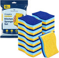 12 PCS Sponges Kitchen, Non Scratch Scrub Sponges by Unknown