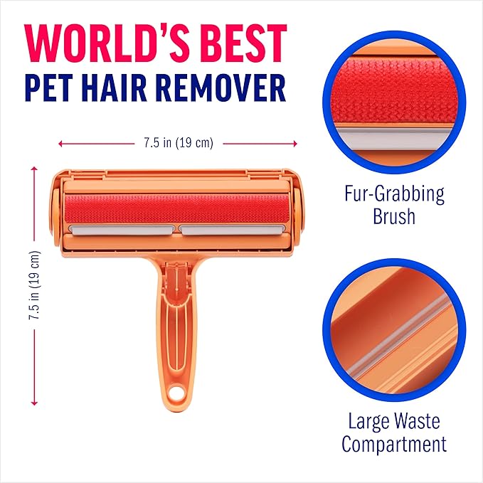 ChomChom Roller Pet Hair Remover – Original Size Reusable Lint Roller - Image 2