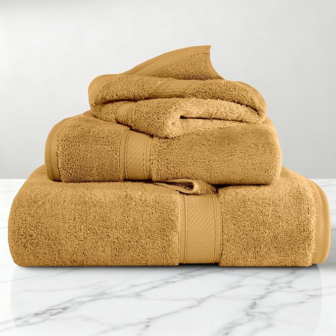 Superior Egyptian Cotton Ultra Plush & Absorbent, 3 Piece Set, Soft Luxury by SUPERIOR
