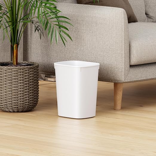 CEROELDA Small Bathroom Trash Can, 2.6 Gallon Slim Mini Garbage Can Small Trash - Image 6