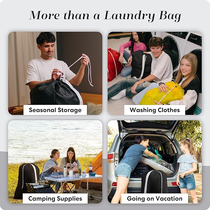 Handy Laundry Bag with Shoulder Strap 30"x40", Extra Large - Image 7