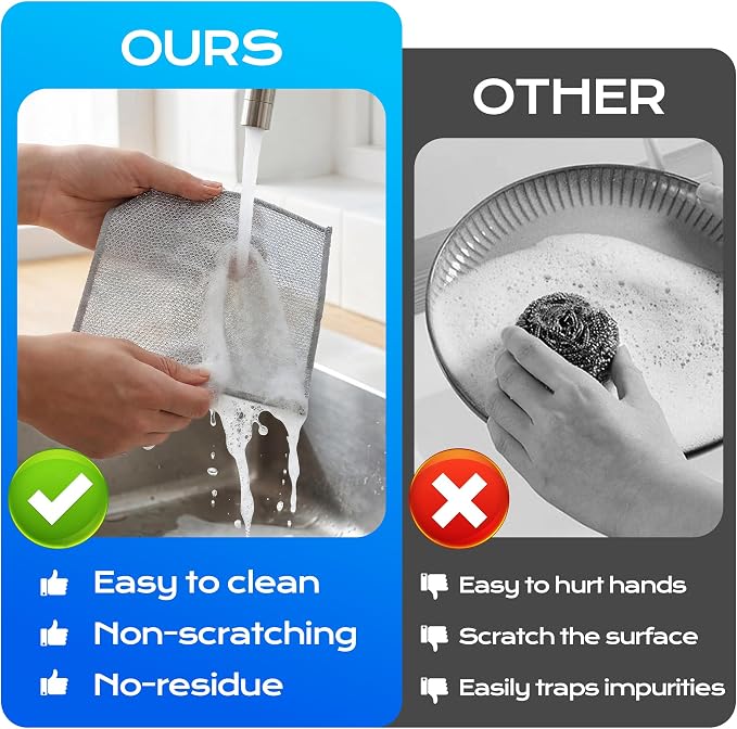Solara Lux Scrub Cloths, Dual Action Scrubber Pads - Image 5