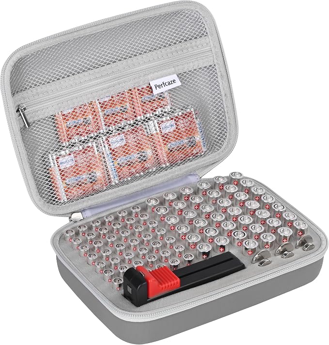 Battery Organizer Storage Case by PERFCAZE