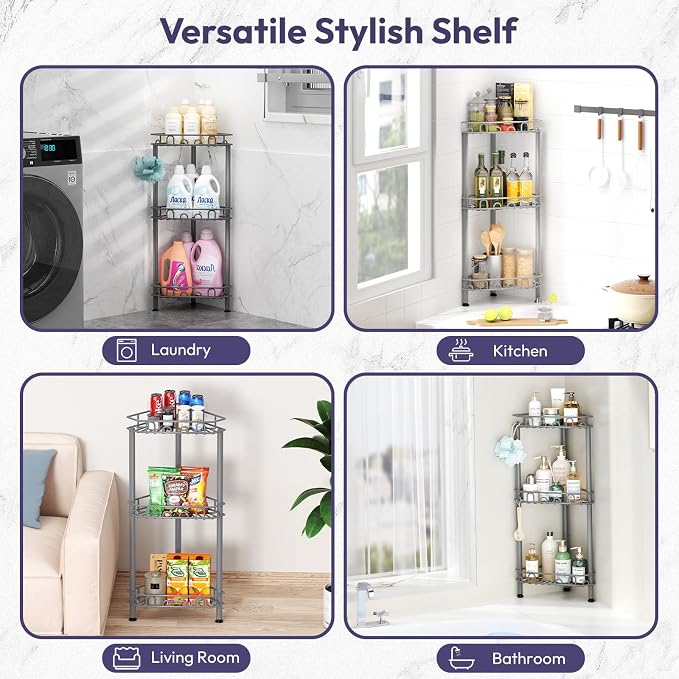 SWTYMIKI Standing Shower Caddy Corner - Image 6