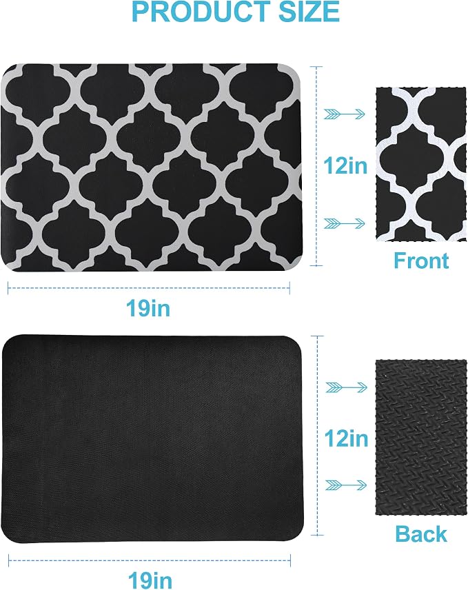 Dish Drying Mat for Kitchen Counter, 12x19 Rubber Backed | Hide Stain Anti - Image 7
