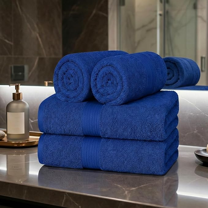 100% Cotton Hand Towels 18x28 Inches, 600 GSM, Soft & Absorbent - Image 2