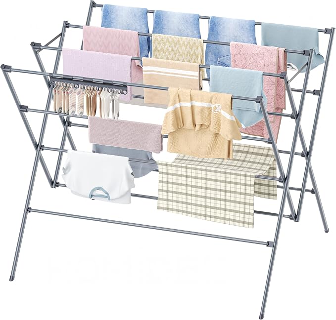 Drying Rack Clothing, 35.43in Long Drying Poles Large Clothes Drying Rack | by DecorateYourHome