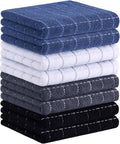 Homaxy 100% Cotton Terry Kitchen Towels, 8 Pack by Homaxy
