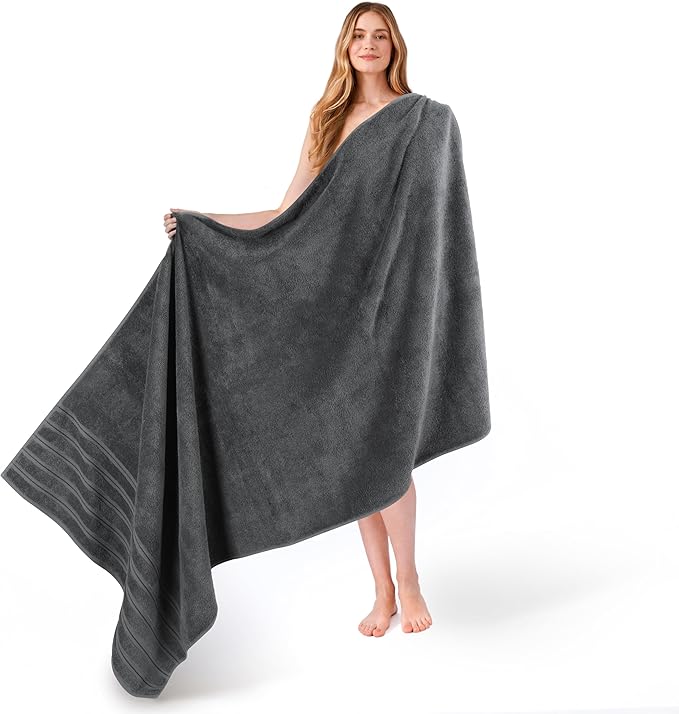 American Soft Linen 100% Cotton Luxury Turkish Towels, 35x70 XL Bath Sheet | by AmericanSoftLinen