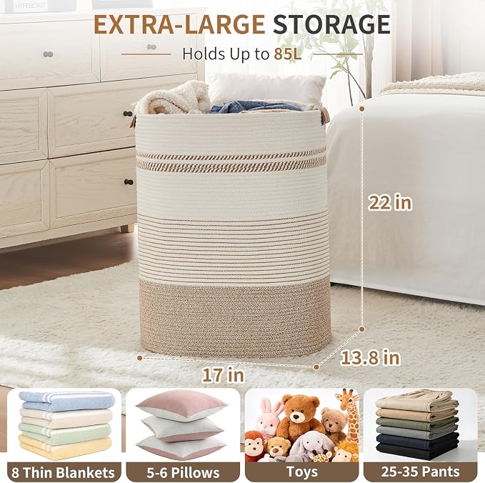 AINUOQI Laundry Basket with Handles - Image 2