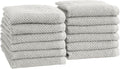 Great Bay Home 100% Cotton 12-Pack 13x13 Wash Cloth by GreatBayHome