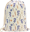 Canvas Laundry Bag with Shoulder Strap & Drawstring by CALACH