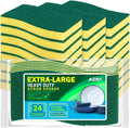 AIDEA Sponges Kitchen, 24-PK XL Heavy Duty Dish Sponges, Scrub Sponges | Dish by AIDEAHOME