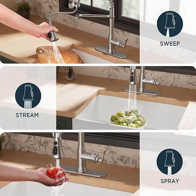 FORIOUS Rustic Kitchen Faucet - Image 4