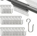 120Pcs Metal Curtain Track Hooks S Shaped Small Drape Curtain Wire Hooks by Unknown
