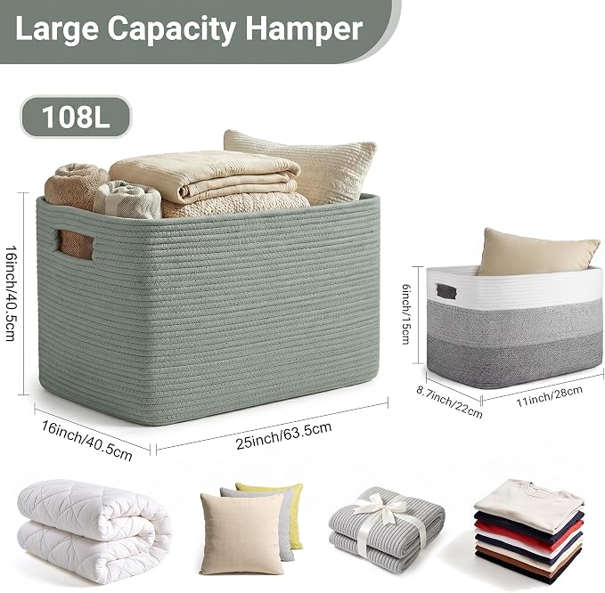 Large Laundry Basket/Hamper - Image 2
