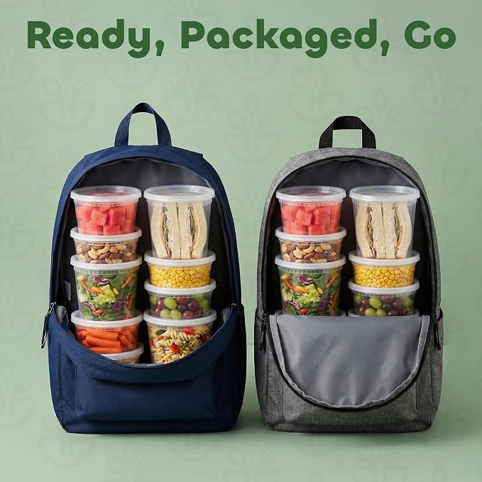 120 Sets Plastic Deli Containers - 8oz - Image 6