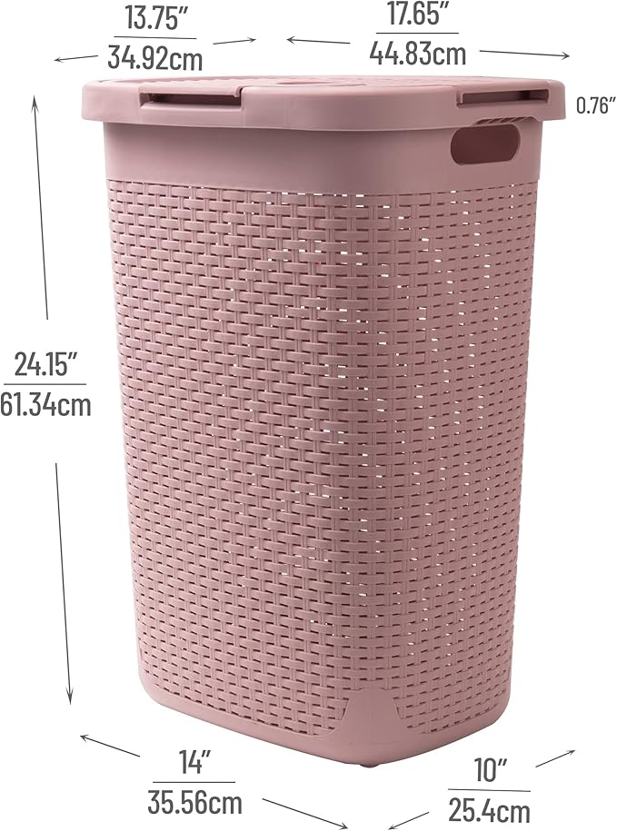 Mind Reader Slim Laundry Hamper - Image 3