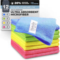Turkish Microfiber Cleaning Cloth of 4 Colors | 20% Polyamide by Fabricube