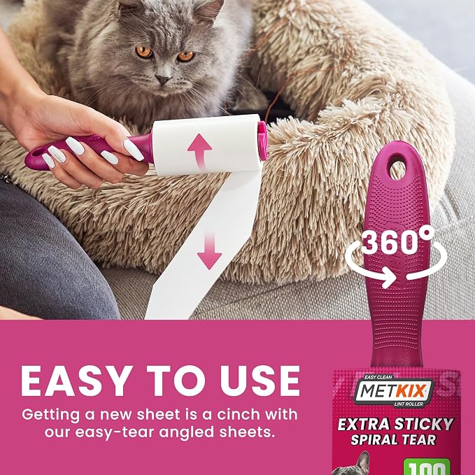 Lint Rollers for Pet Hair Extra Sticky, Special Cover Design Black Dog - Image 4