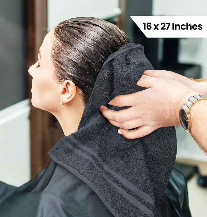 Utopia Towels Bleach Proof Salon Towels, 16x27 in, Dark Grey | Bleach Safe 100% - Image 2