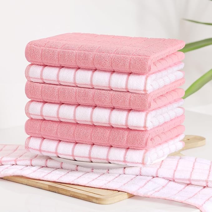Homaxy Large Premium Cotton Kitchen Towels 16"x 28", 6 Pack - Image 8